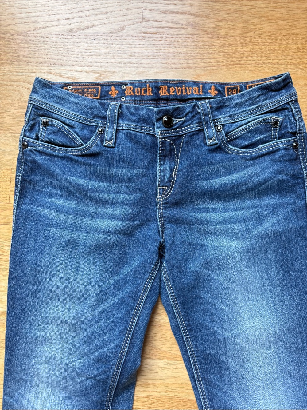 Rock Revival Medium Blue Bootcut Jeans size29 - Picture 4 of 5